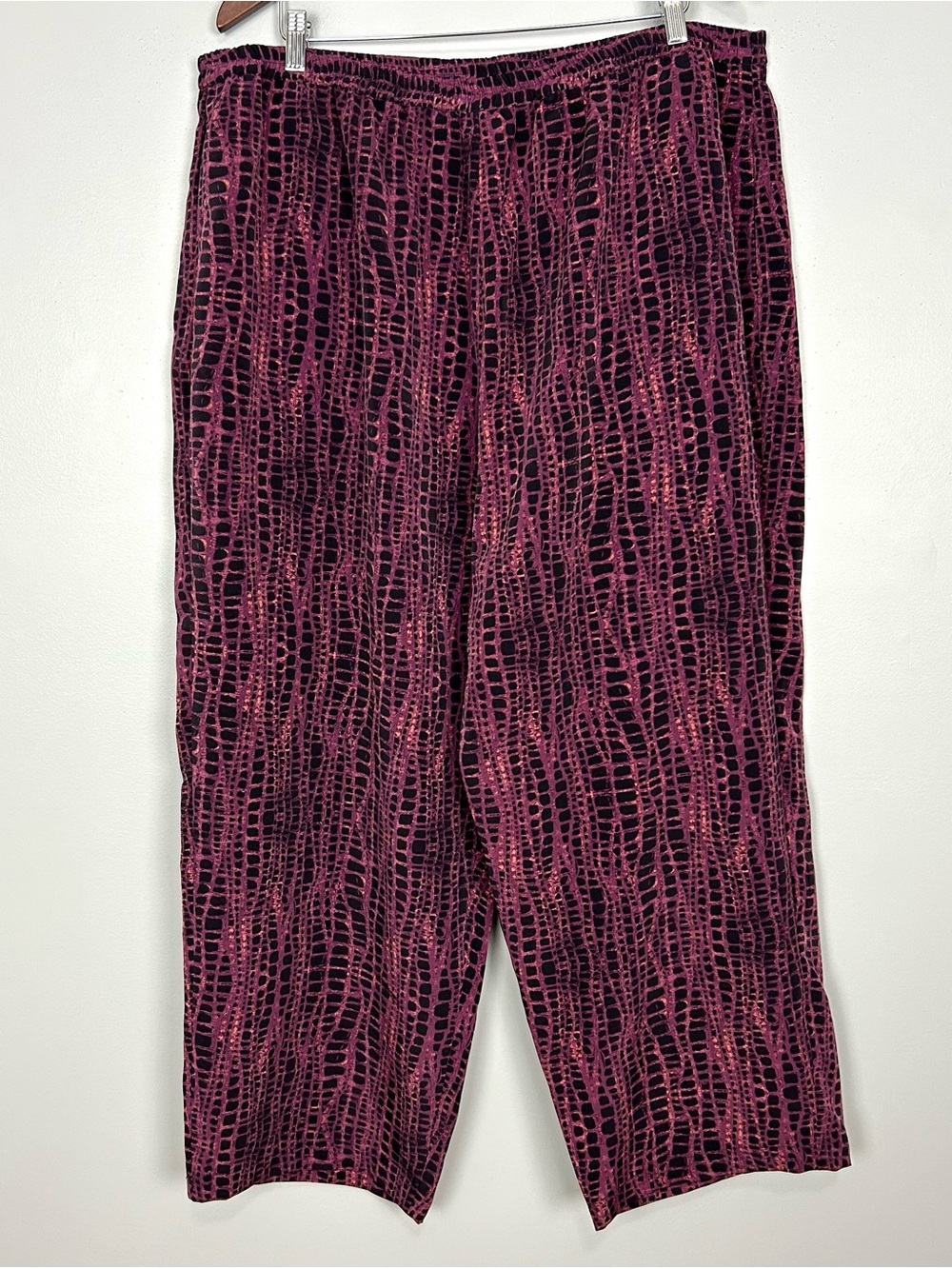 Koos of Course Relaxed Pull-On Pants Women’s Size 2X Art to Wear Pockets Boho